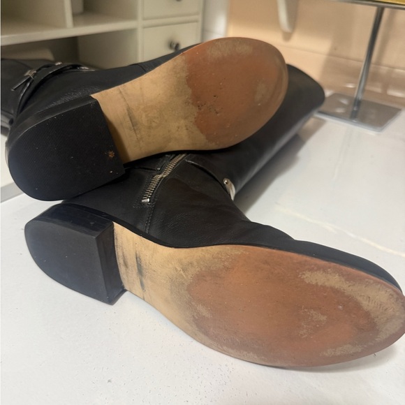 Michael Kors riding leather Arley Black Knee-High Boots - Picture 10 of 16